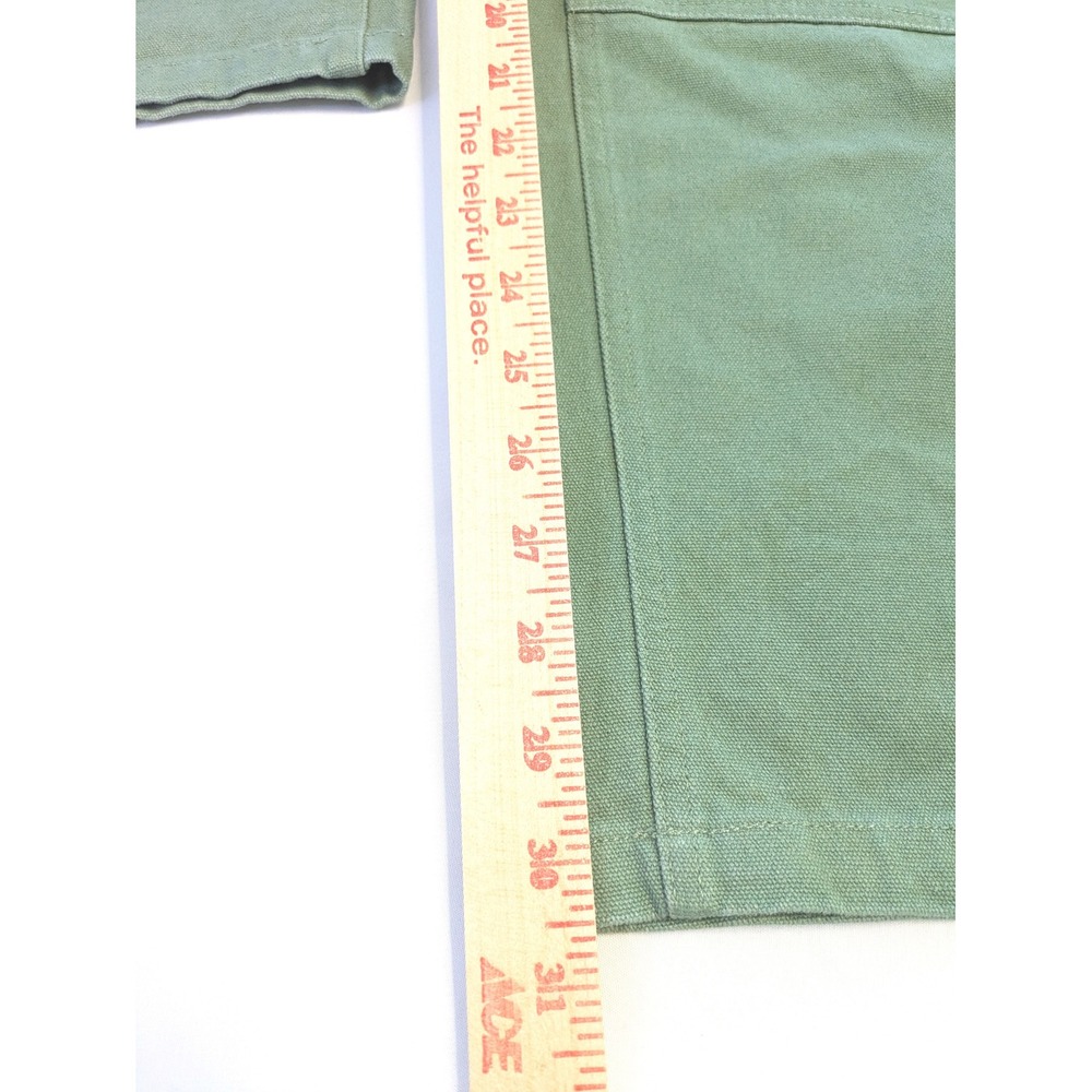 Empyre Loose Fit Skate Pants Sage Green Canvas Double Knee Workwear Mens 32 - Picture 7 of 7